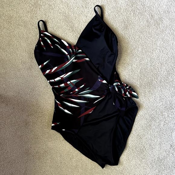 Magicsuit Women´s Resort Biarritz Hailey One Piece Wrap Swimsuit Size 10 - Picture 7 of 13